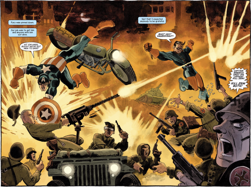 Illustration for article titled The Captain America Comic Book That Got Frozen in Time